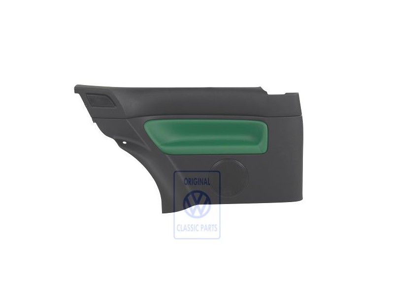 Original VW Side Panel Trim (Leather) Green - 1J3867043CBLLE