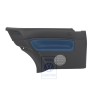 Original VW Side Panel Trim (Leather) Black/Jazz Blue - 1J3867043CCHSE