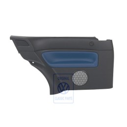 Original VW Side Panel Trim (Leather) Black/Jazz Blue - 1J3867043CNHSE