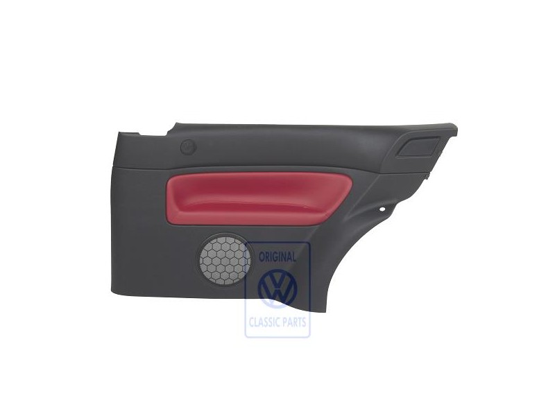 Original VW Side Panel Trim (Leather) Red - 1J3867044CCLLD