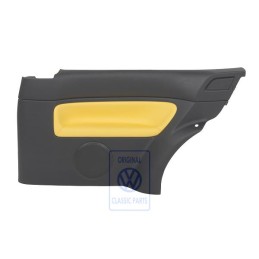 Original VW Side Panel Trim (Leather) Black/Jazz Blue - 1J3867044CMHSE