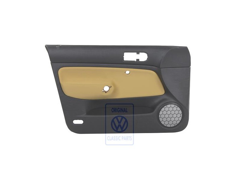Original VW Door Panel Trim (Cloth) Black/Yellow - 1J4867011CNGRE