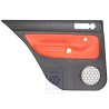 Original VW Door Panel Trim (Leather) Black/Tropical Orange - 1J6867211AHGEB