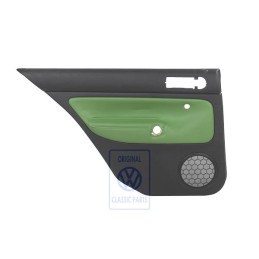 Original VW Door Panel Trim (Leather) Black/Cosmic Green - 1J6867211AHGED