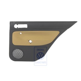 Original VW Door Panel Trim (Cloth) Black/Yellow - 1J6867212ADGRE