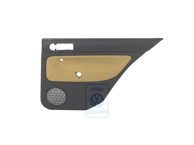 Original VW Door Panel Trim (Cloth) Black/Yellow - 1J6867212ADGRE