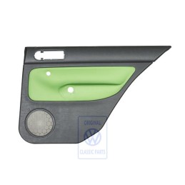 Original VW Door Panel Trim (Leather) Black/Cosmic Green - 1J6867212ATGED