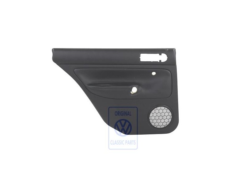 Original VW Door Panel Trim (Leather) Black/Black - 1J9867211AAGEN