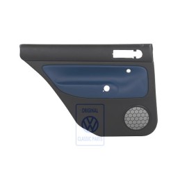 Original VW Door Panel Trim (Leather) Black/Orbitblue - 1J9867211ALGEC