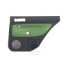 Original VW Door Panel Trim (Leather) Black/Cosmic Green - 1J9867212AAGED
