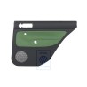 Original VW Door Panel Trim (Leather) Black/Cosmic Green - 1J9867212ALGED