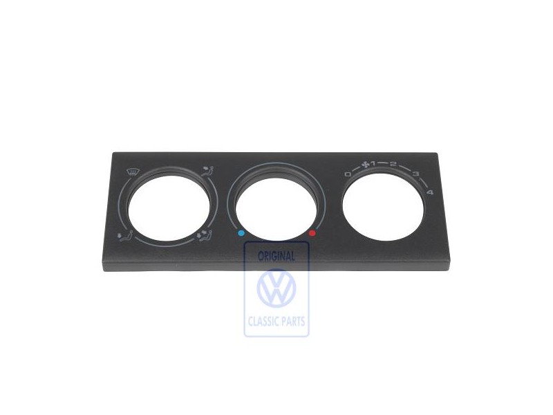 Original VW Trim For Fresh Air And Heater Controls Satin Black - 536919383 01C