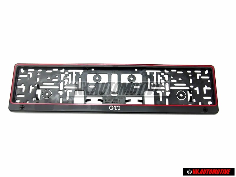 VW Classic Parts GTI 16V G60 License Number Plate Holder Frame Surround
