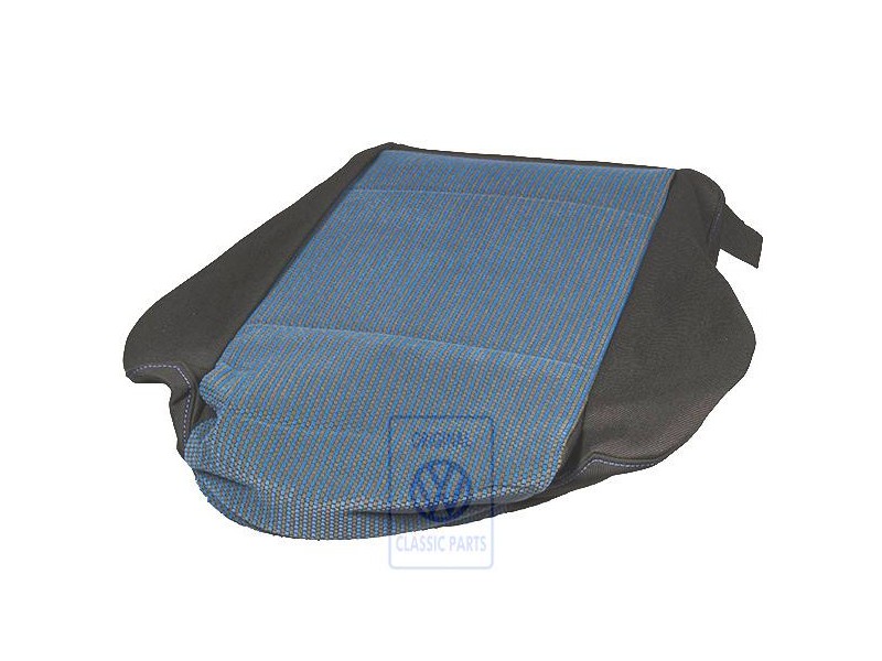 Original VW Seat Covering (Fabric) Blue/Black - 1J0881405F KMD