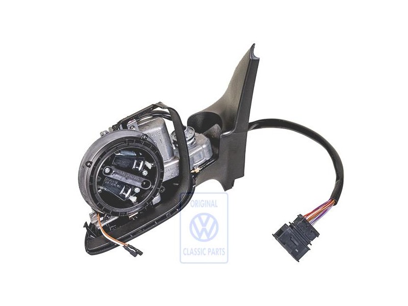 Original VW Exterior Mirror Housing Satin Black - 1J2857507H 01C