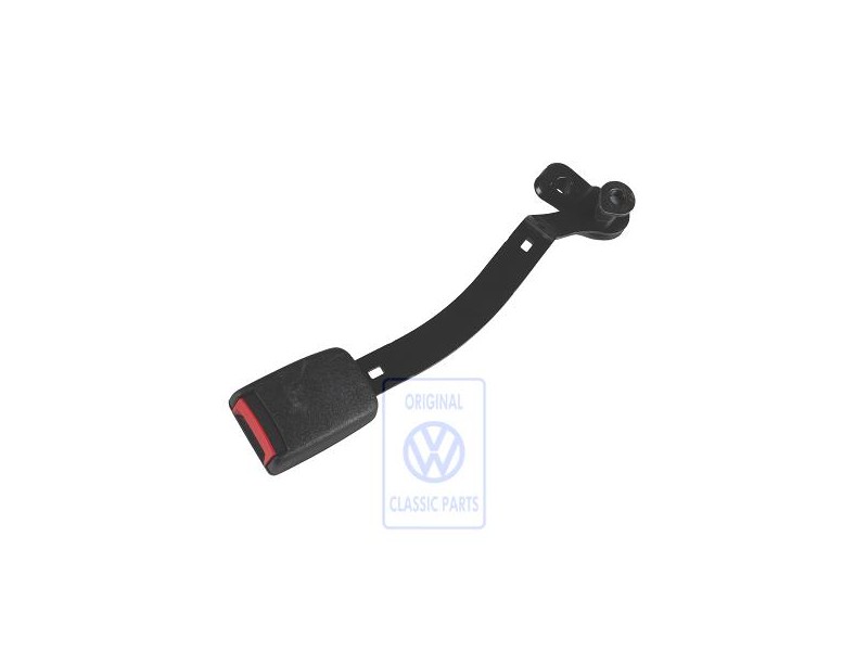 Original VW Belt Latch Satin Black/Fire Red - 1J3858471B FCN
