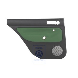 Original VW Door Panel Trim (Cloth) Black/Cosmic Green - 1J9867211Q GHG