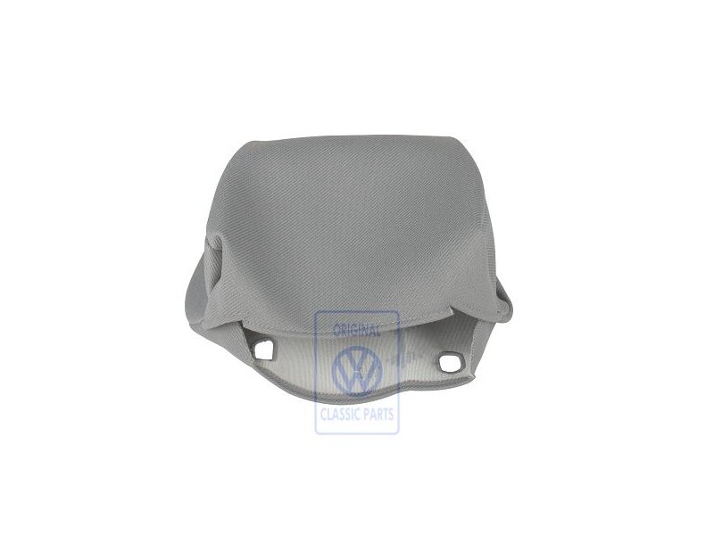 Original VW Head Restraint Cover Cloth Flannel Grey - 1J0881921 3EU