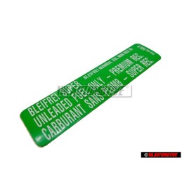 Original VW Sticker 91OCT - 034010105K