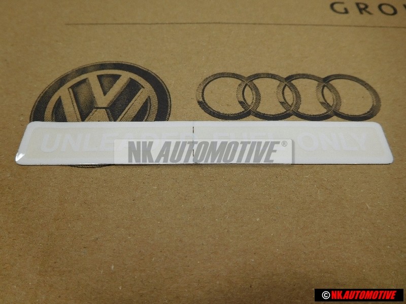 Original VW Sticker 'Unleaded Fuel Only' - 113000258