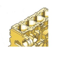 Original VW Cylinder Block With Pistons - 038103101S