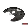 Original VW Lamination Brake Disc Cover Plate Shield Rear Right - 191615612