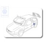 Original VW Side Window - 1J6845041