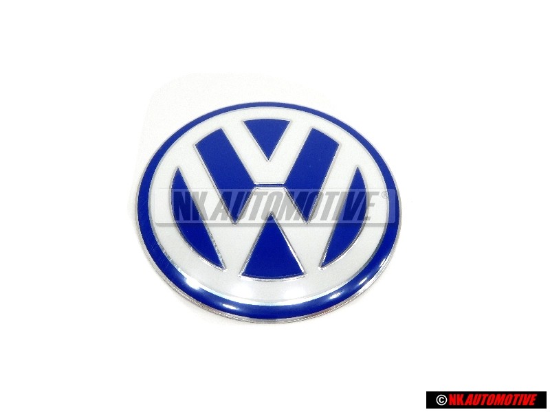 Original VW Engine Cover Badge Emblem White Blue - 06A103940G