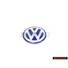 Original VW Engine Cover Badge Emblem White Blue - 06A103940G