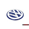 Original VW Engine Cover Badge Emblem White Blue - 06A103940G