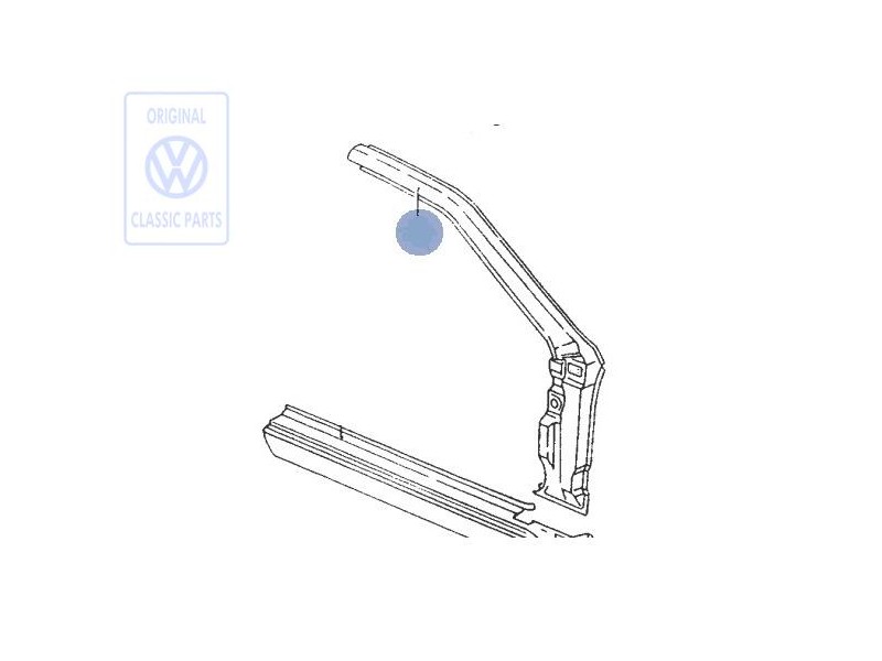 Original VW Sectional Part - A-Pillar - 533809840A