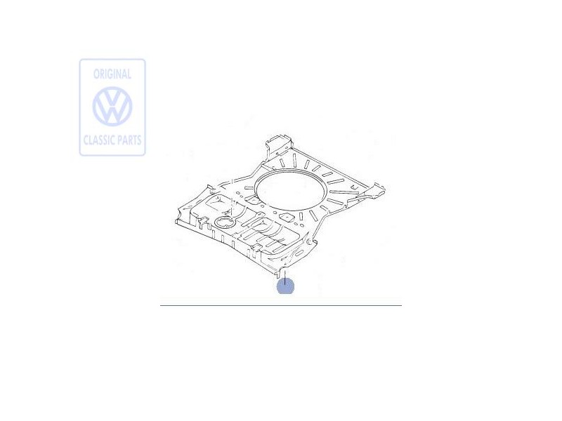 Original VW Boot Floor Plate - 533813115