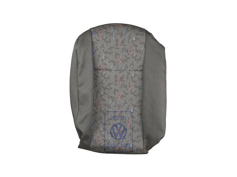 Original VW Backrest Cover (Cloth/Leatherette) Black - 1H0885805CGDTM