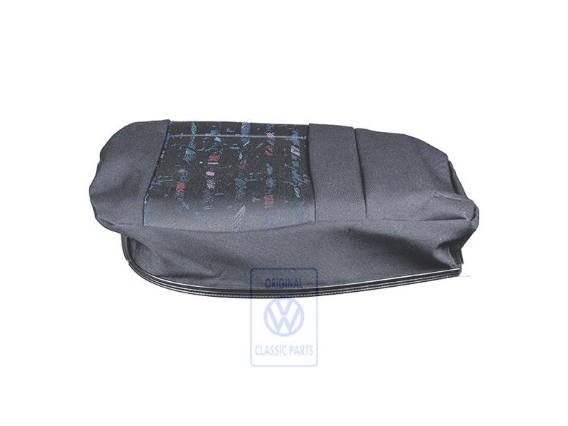 Original VW Seat Cover (Cloth/Leatherette) Black - 1H9885406E DTL
