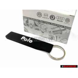 Original VW Polo Keychain Keyring Key Fob Black - 6R0087013 041