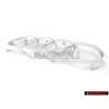 Original Audi Rings Front Grill Badge Emblem Chrome - 8T0853605