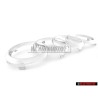 Original Audi Rings Front Grill Badge Emblem Chrome - 8T0853605