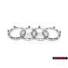 Original Audi Rings Front Grill Badge Emblem Chrome - 8T0853605