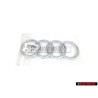 Original Audi Rings Front Grill Badge Emblem Chrome - 8T0853605