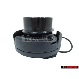 Original VW Cap With Retaining Strap For Fuel Tank Satin Black - 1J0201550AS9B9
