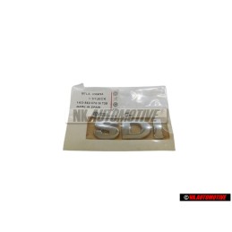 Original VW SDI Rear Boot Badge Emblem Chrome - 1K0853675M 739