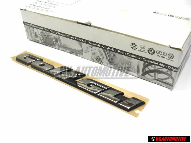 Original VW Golf GLI Rear Trunk Boot Badge Emblem - 1H6853687AGZ10