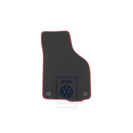 Original VW Floor Mat Anthracite/Flash Red - 1K1864436K WNS