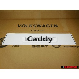 Original VW Caddy Number Plate (Self-Adhesive) - 2K0071801B