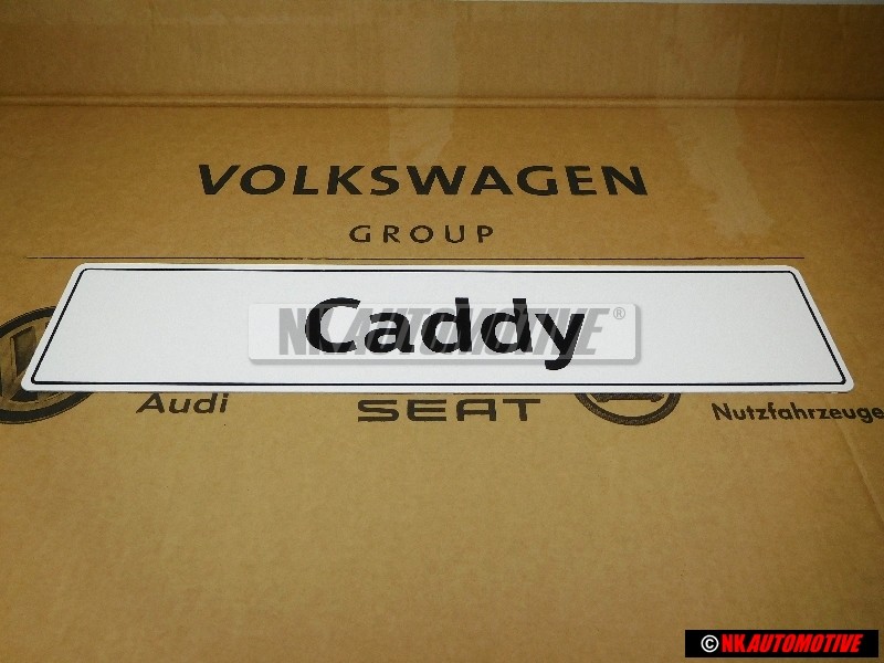 Original VW Caddy Number Plate (Self-Adhesive) - 2K0071801B