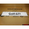 Original VW Golf GTI Number Plate (Self-Adhesive) - 5K0071801H