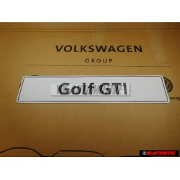Original VW Golf GTI Number Plate (Self-Adhesive) - 5K0071801H