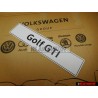 Original VW Golf GTI Number Plate (Self-Adhesive) - 5K0071801H