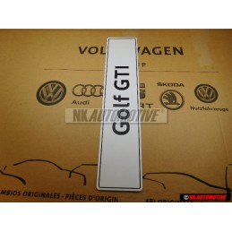 Original VW Golf GTI Number Plate (Self-Adhesive) - 5K0071801H