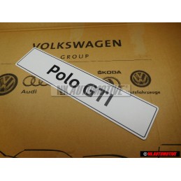 Original VW Polo GTI Number Plate (Self-Adhesive) - 6C0071801